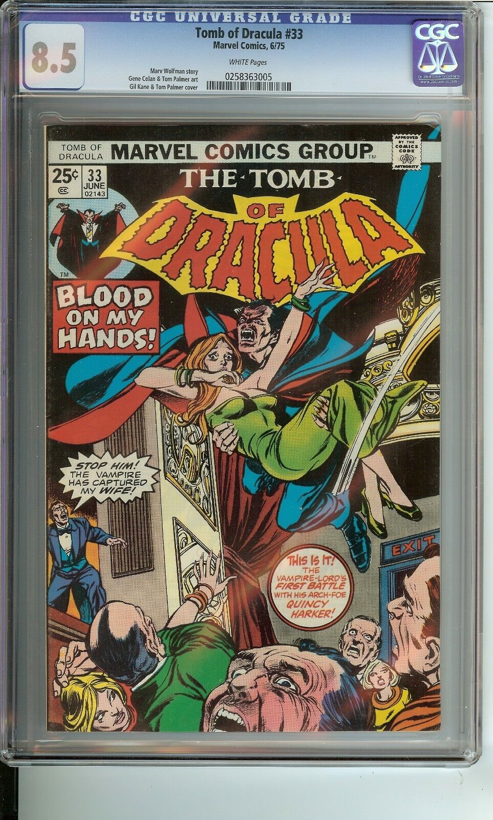 Tomb of Dracula Lord of Vampires! #33 CGC 8.5