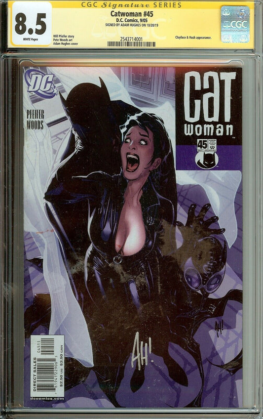 Catwoman #45 CGC 8.5 Signed Adam Hughes