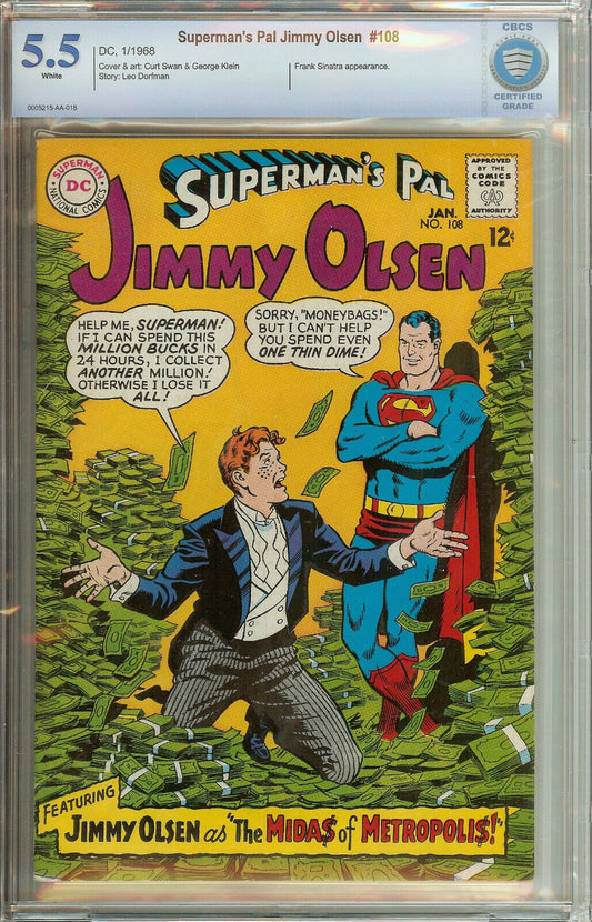 Superman's Pal Jimmy Olsen #108 CBCS 5.5