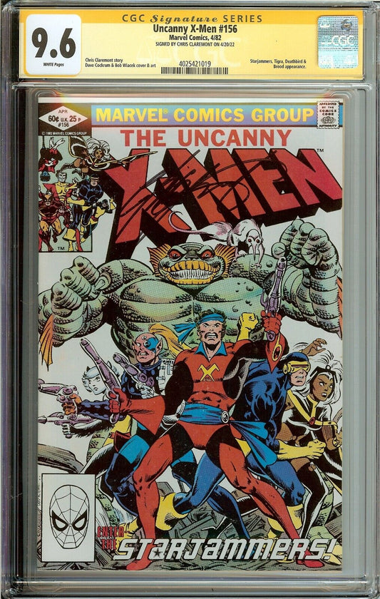 Uncanny X-Men #156 Signed Chris Claremont CGC 9.6