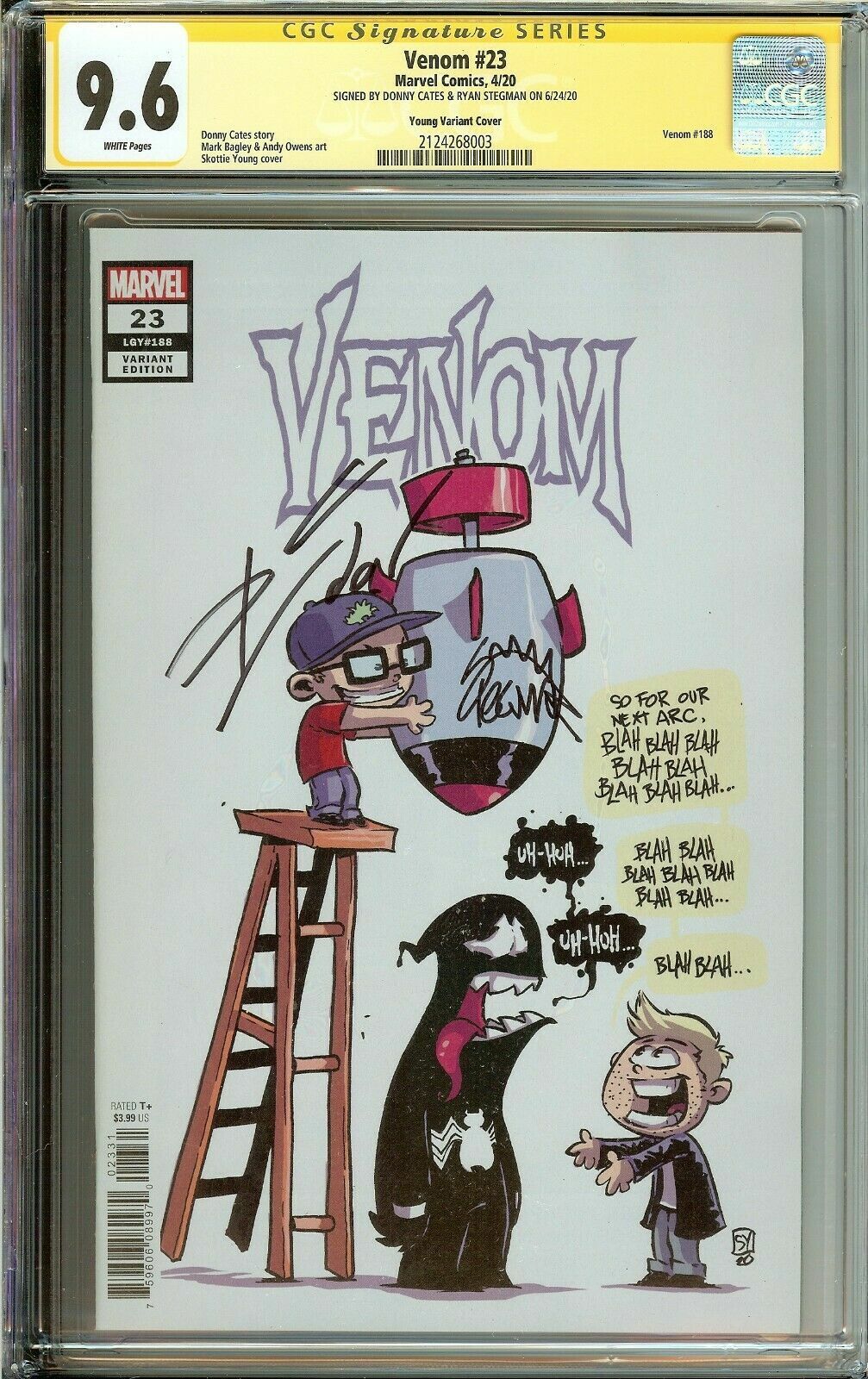 Venom #23 CGC SS 9.6 Signed Donny Cates & Ryan Stegman