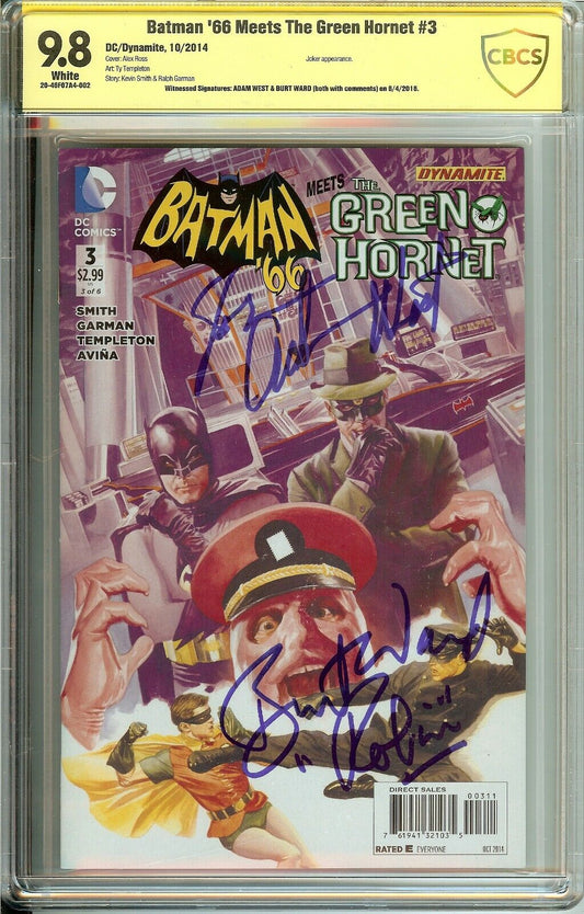 Batman '66 Meets The Green Hornet #3 Adam West and Burt Ward CBC CBCS 9.8