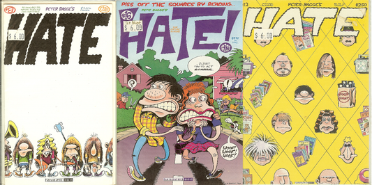 Peter Bagge HATE #8 #12 & #16 NM Signed