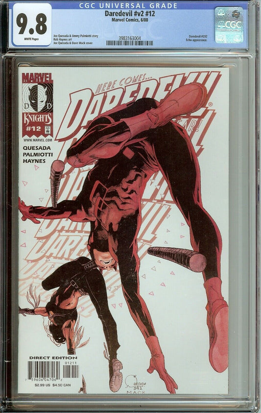 Daredevil Vol 2 #12 CGC 9.8