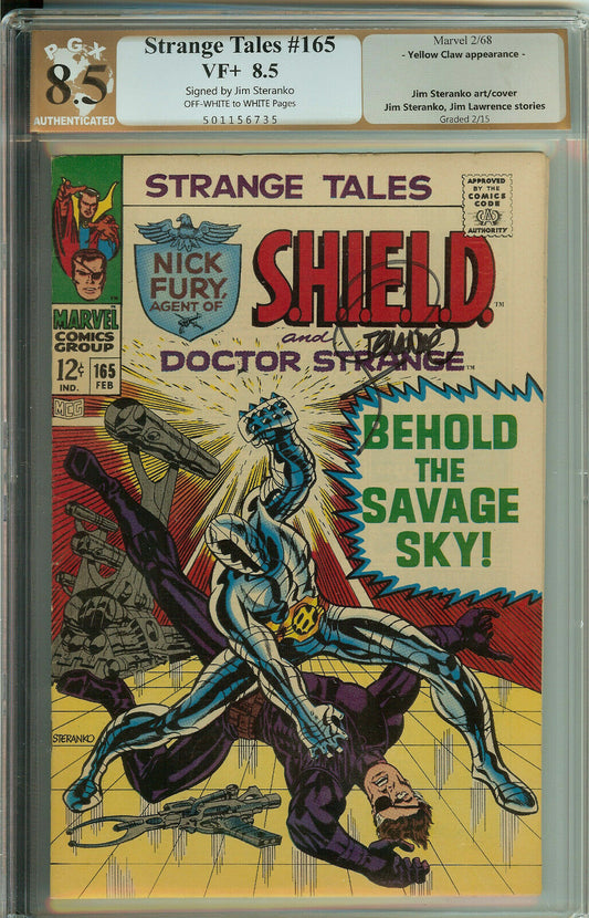 Strange Tales 165 PGX 8.5 Signed Jim Steranko