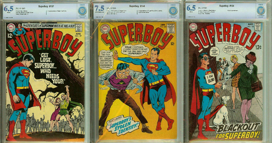 Superboy #144, #154, #157 SuperMan Silver Age CBCS LOT