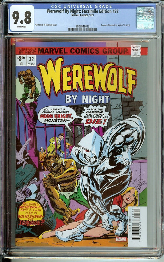 CGC Werewolf by Night #32 Facsimile Edition 1st Moon Knight