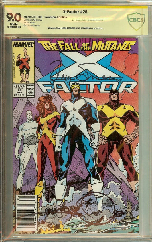 X-Factor #26 Signed Simonson CGC 9.0