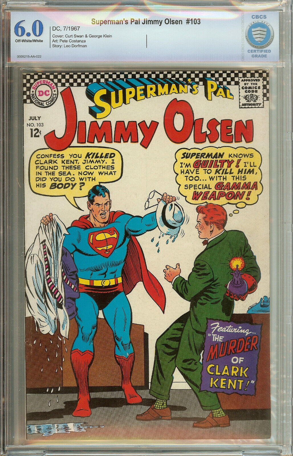 Superman's Pal Jimmy Olsen #103 CBCS 6.0