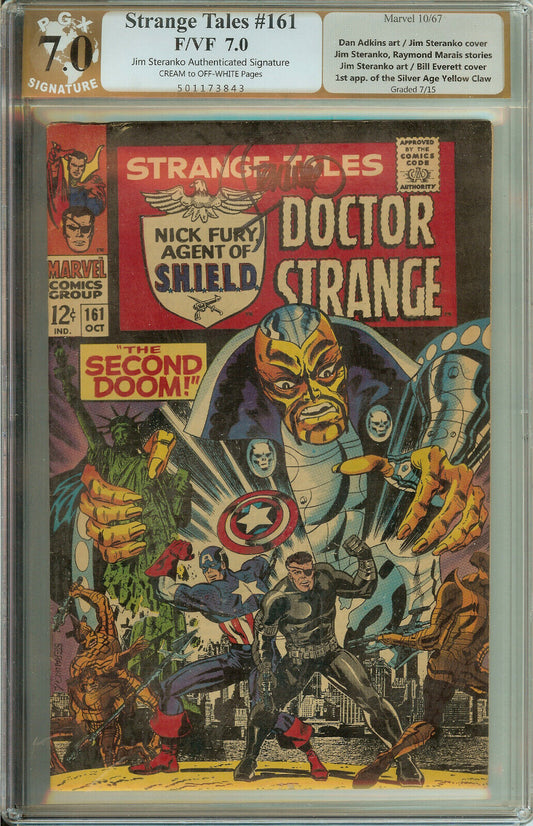 Strange Tales #161 PGX 4.0 not CGC Signed Steranko