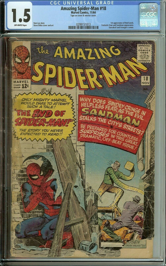 CGC 1.5 Amazing Spider-Man #18 1st Ned Leeds