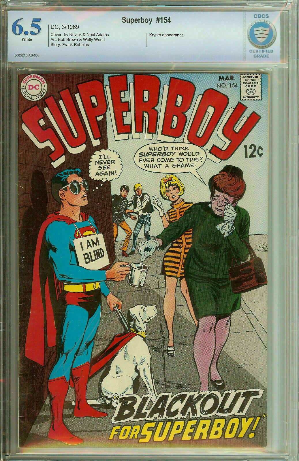 Superboy #154 Superman CBCS 6.5