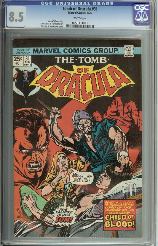 Tomb of Dracula Lord of Vampires! #31 CGC 8.5