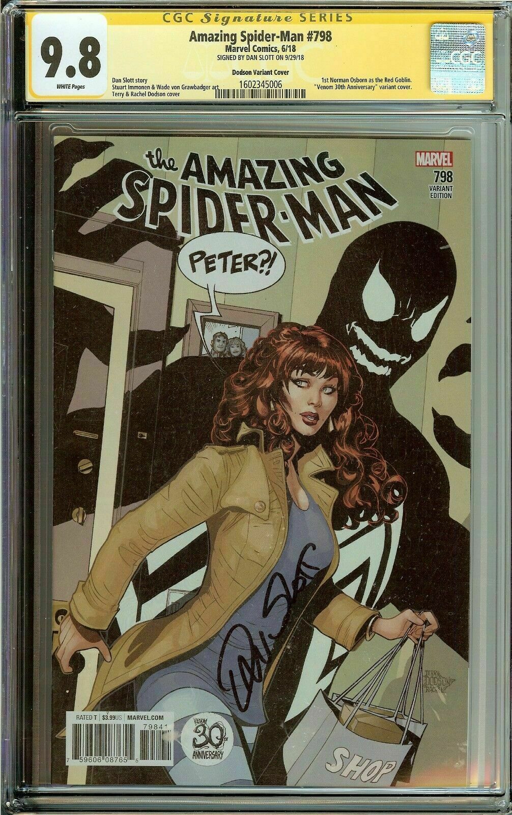 Amazing Spider-Man #798 1st Red Globin Signed Dan Slott CGC 9.8