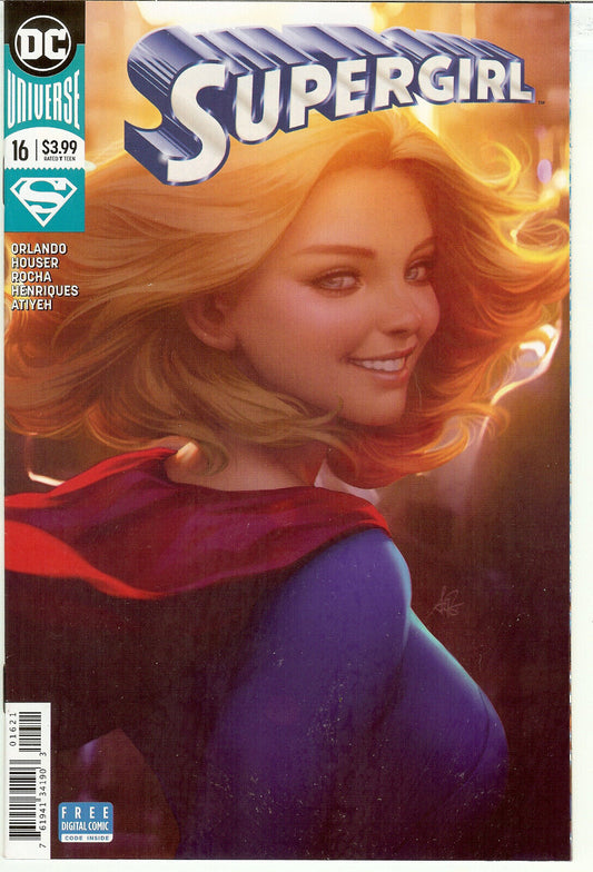 Supergirl #16 NM- Stanley Lau Artgerm Cover