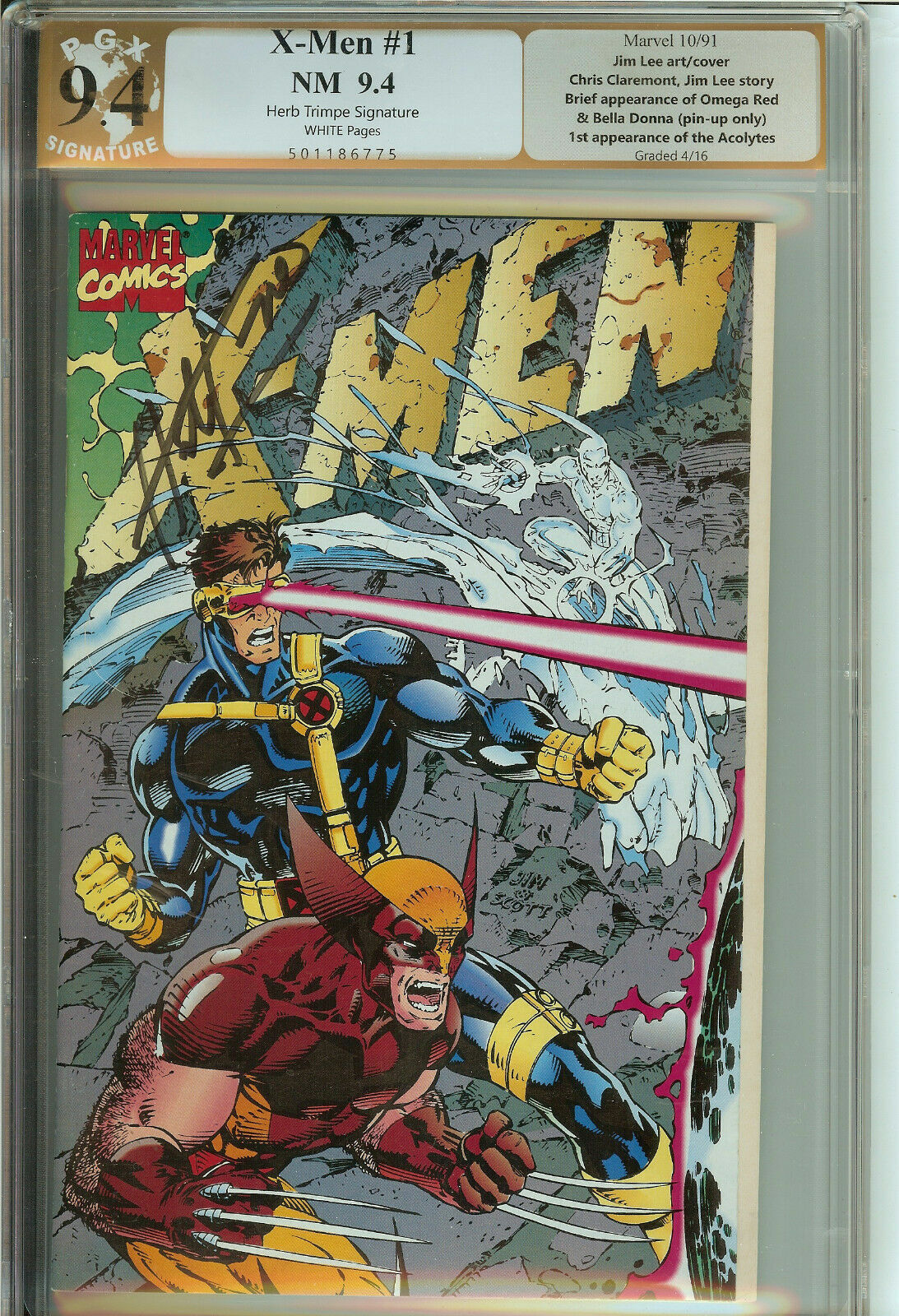 X-Men #1 1E Signed By Herb Trimpe PGX 9.4