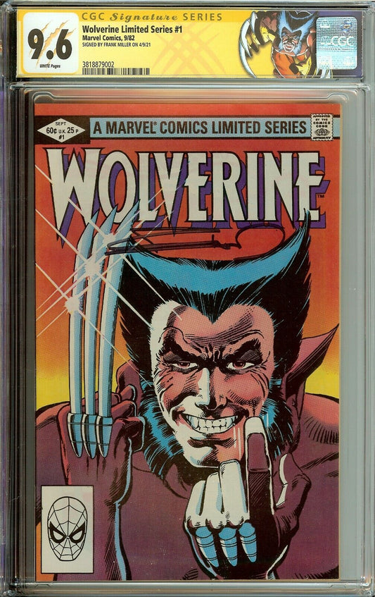 Wolverine Limited Series #1 CGC 9.6 Signed Frank Miller