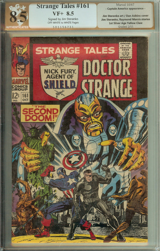 Strange Tales #161 PGX 8.5 not CGC Signed Steranko