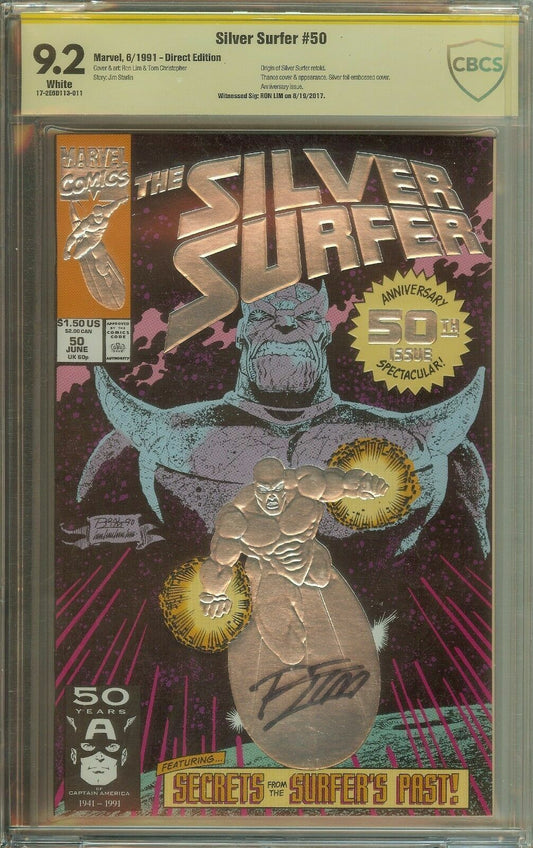 The Silver Surfer #50  CBCS  Signed Ron Lim 9.2