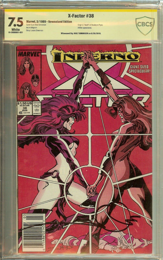 X-Factor #38 Signed Simonson CGC 9.2