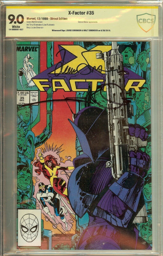 X-Factor #35 Signed Simonson CGC 9.0