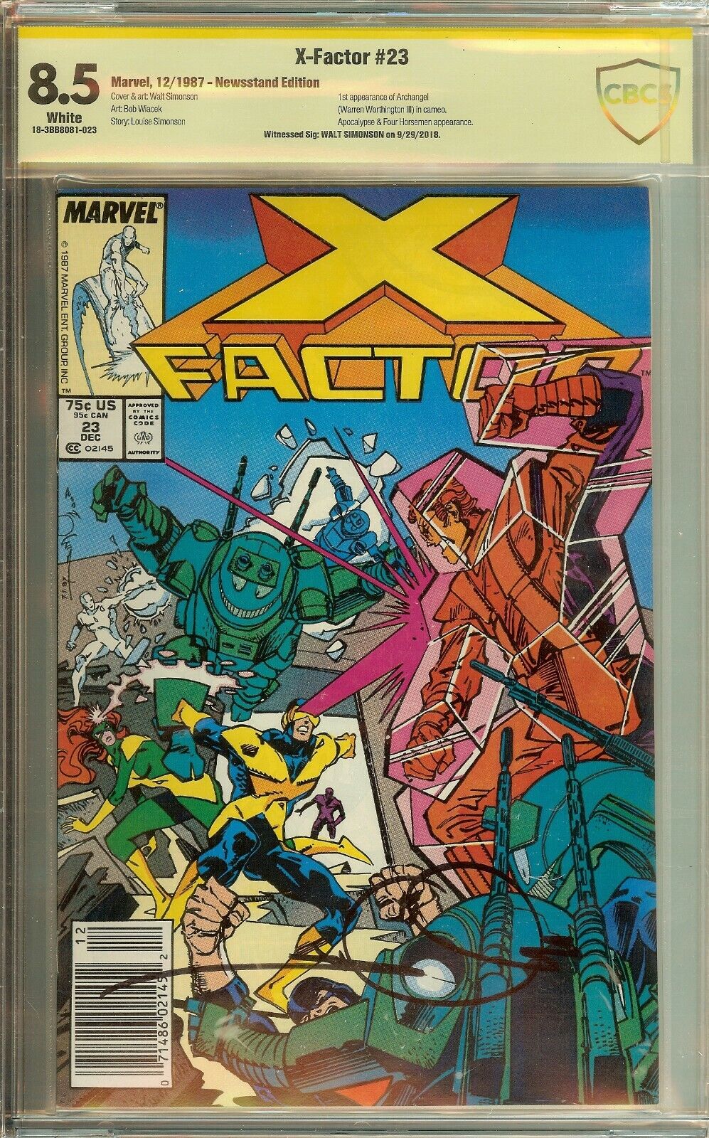 X-Factor #23 Signed Louise Simonson CGC 8.5