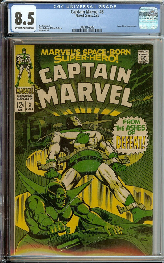 Captain Marvel #3 CGC 8.5