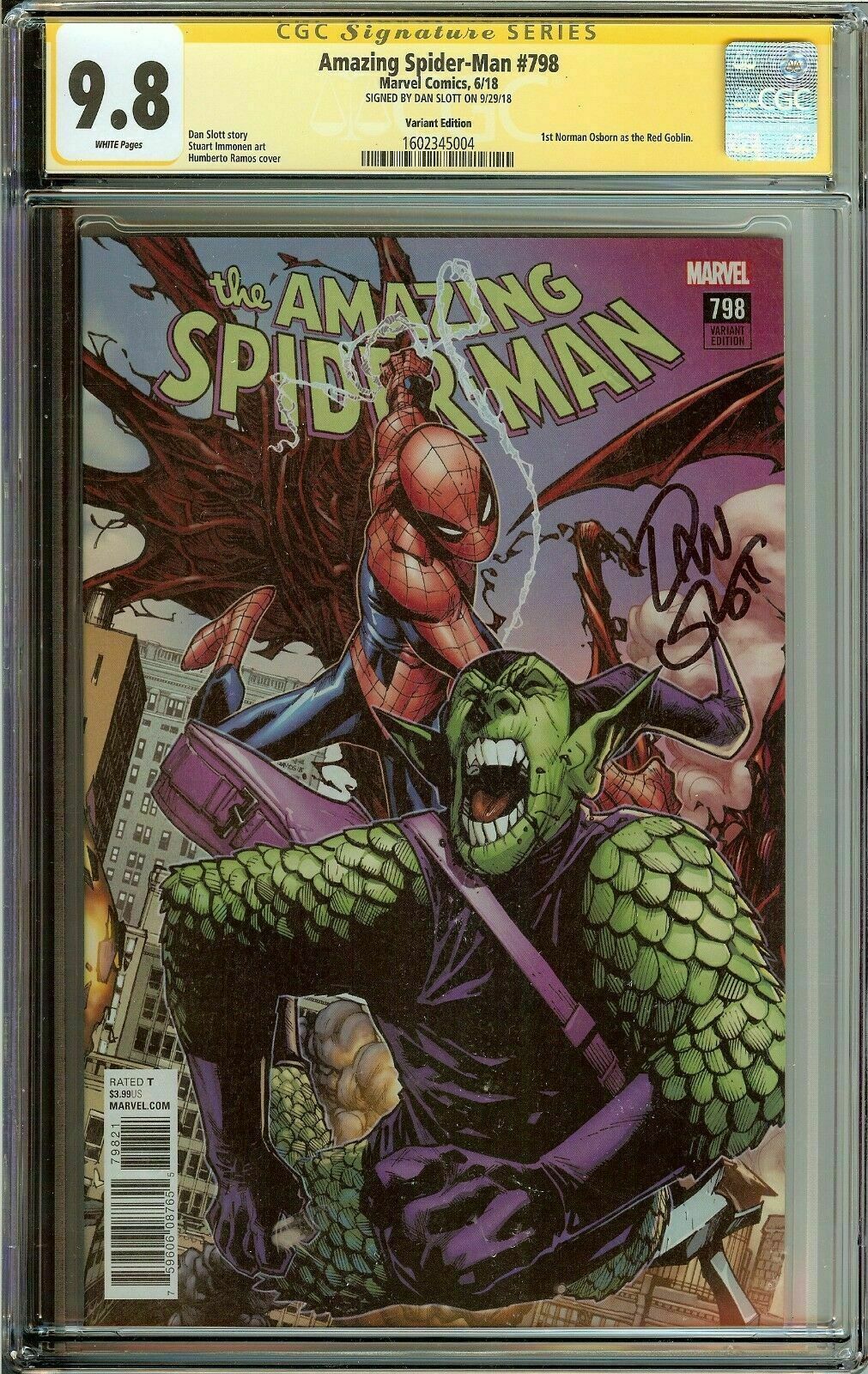 Amazing Spider-Man #798 CGC 9.8 Dan Slott 1st Norman Osborn Red Goblin