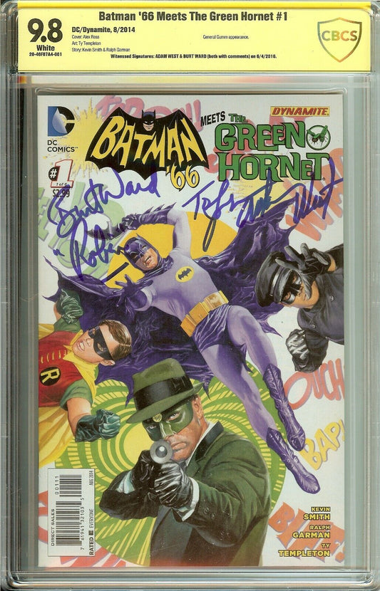 Batman '66 Meets The Green Hornet #1 Adam West and Burt Ward CBC CBCS 9.8