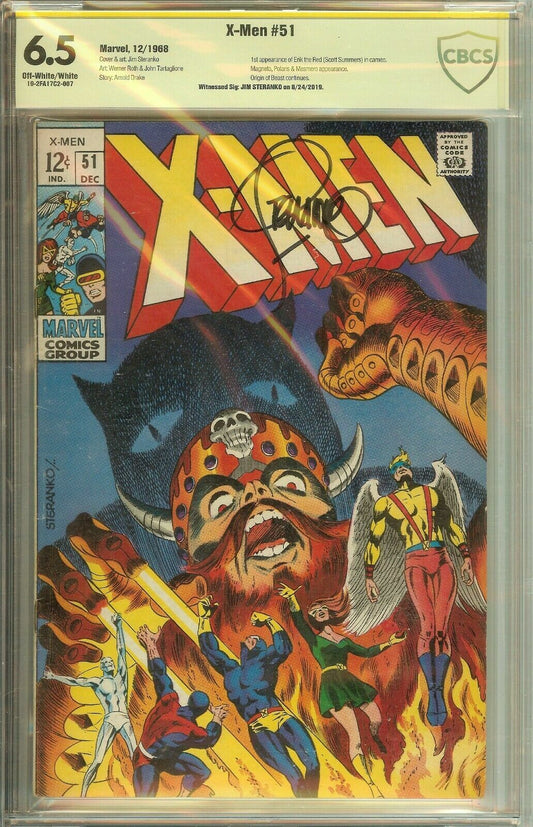 X-Men #51 Signed Jim Steranko CBCS 6.5