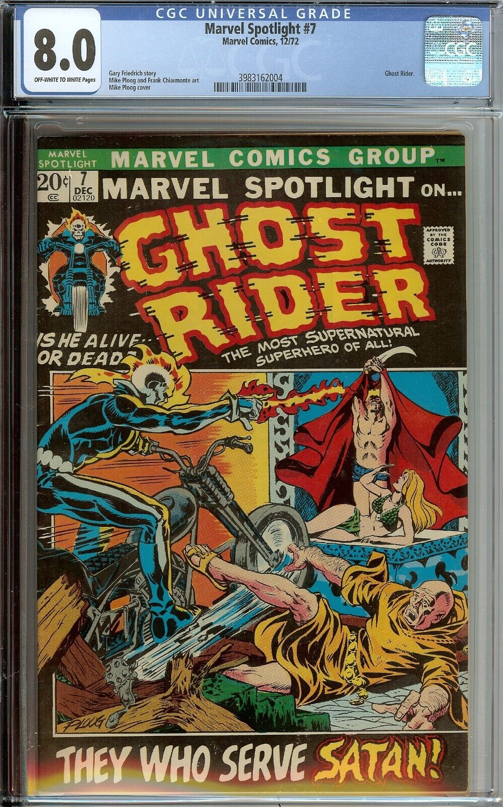 Marvel Spotlight on Ghost Rider #7 CGC 8.0