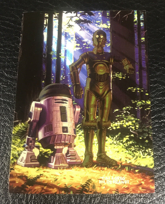 1996 Star Wars Shadows of the Empire Foil R2-D2 & C-3P0 Card #76