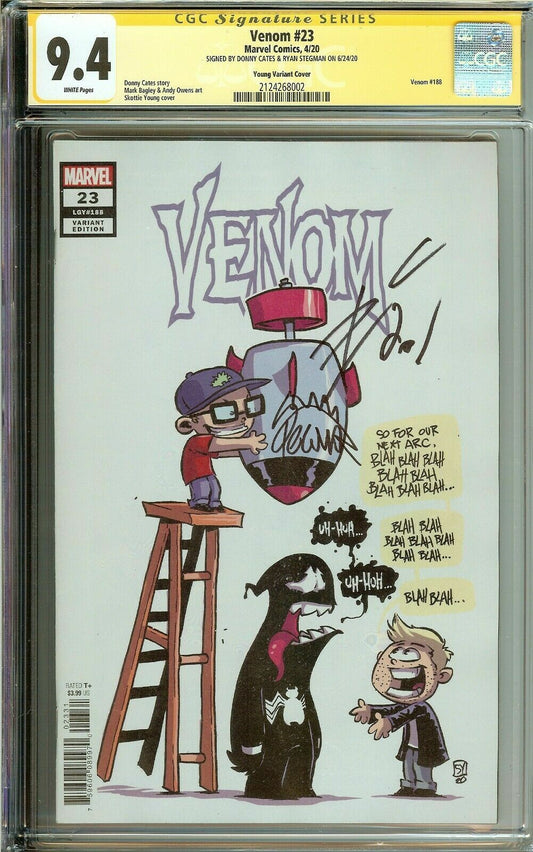 Venom #23 CGC SS 9.4 Signed Donny Cates & Ryan Stegman