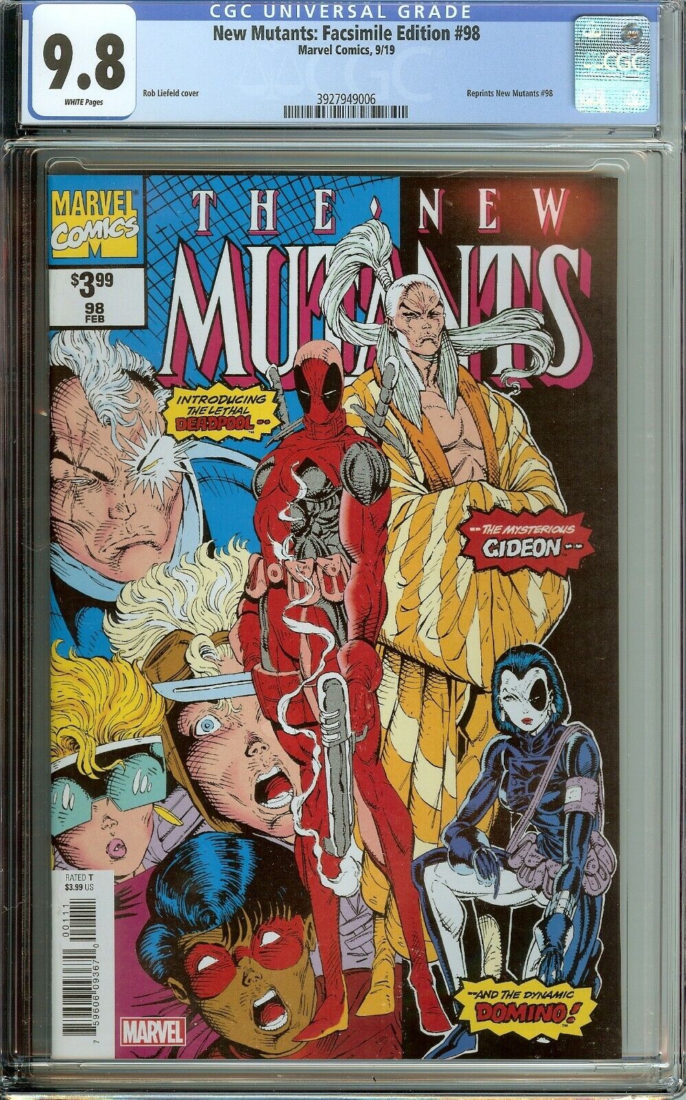 NEW MUTANTS #98 CGC 9.8 FACSIMILE REPRINT EDITION 1ST DEADPOOL