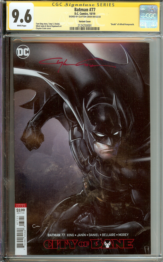 Batman #77 CGC 9.6 Clayton Crain