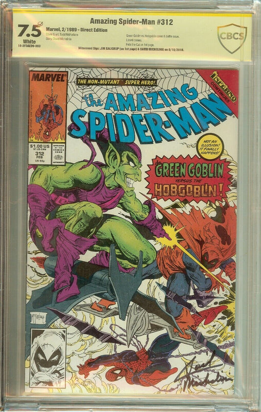 Amazing Spider-Man #312 CBCS 5.0 David Michelinie