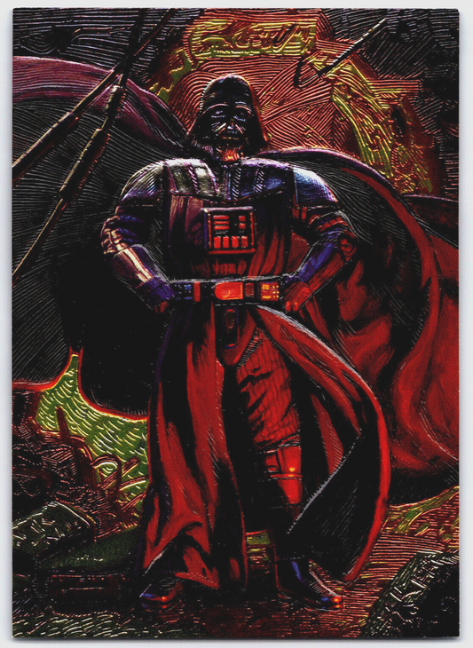 1996 Topps Star Wars Shadows of the Empire Darth Vader #80 Etched Foil Card