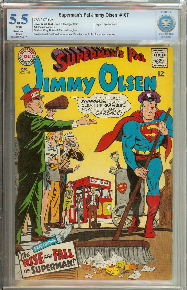 Superman's Pal Jimmy Olsen #103, #107, #108 CBCS LOT