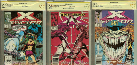 X-Factor #30, #30,  #38 CBCS Signed Simonson 3 Comic LOT